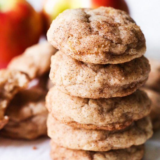 Apple Snickerdoodle Cookies