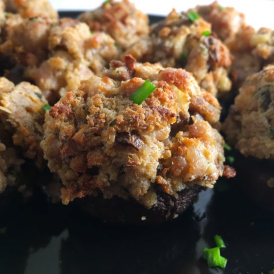 Air Fryer Stuffed Mushrooms Recipe