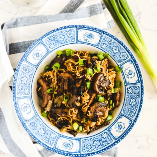 Easy Mushroom Ramen Noodles