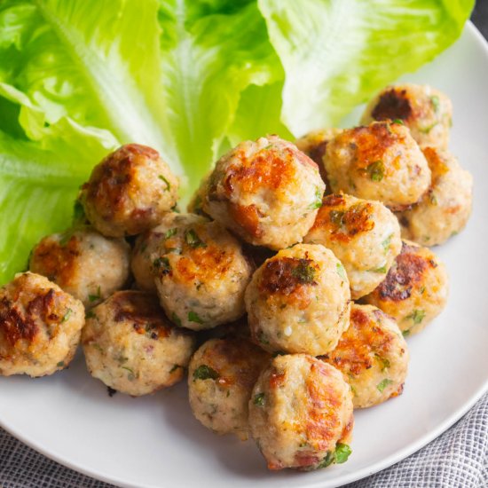 Baked Chicken Bacon Ranch Meatballs