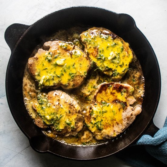 Garlic & Herb Skillet Pork Chops