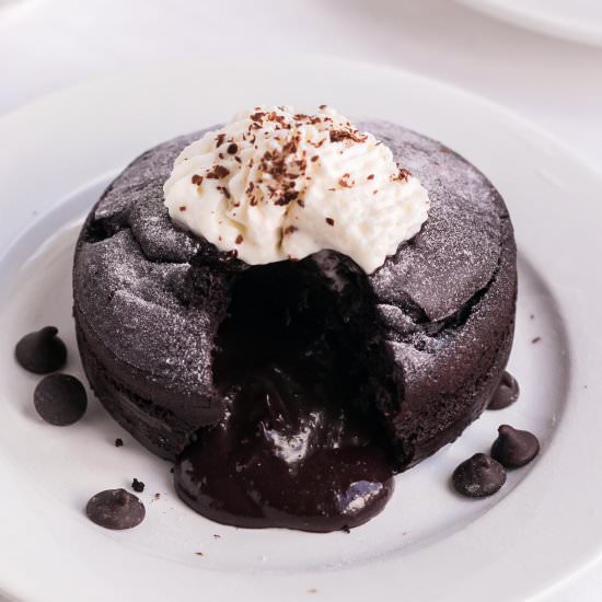 Keto Chocolate Molten Lava Cake