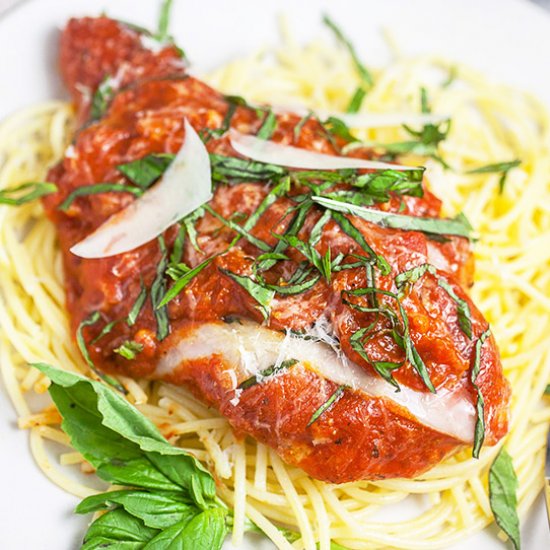 Easy Skillet Chicken Parmesan