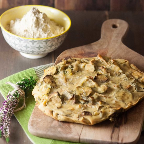 Fake omelette with chickpea flour