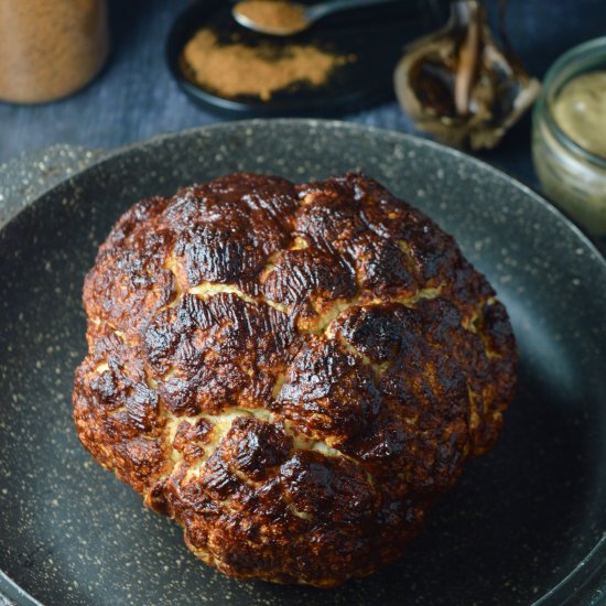 Harrisa Roasted Cauliflower