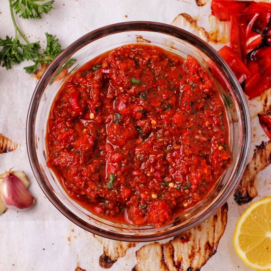 Roasted Red Pepper Harissa Paste