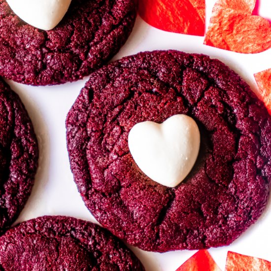 Red Velvet Sugar Cookies