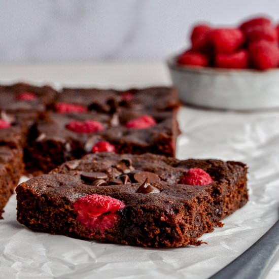 Chocolate Raspberry Brownies