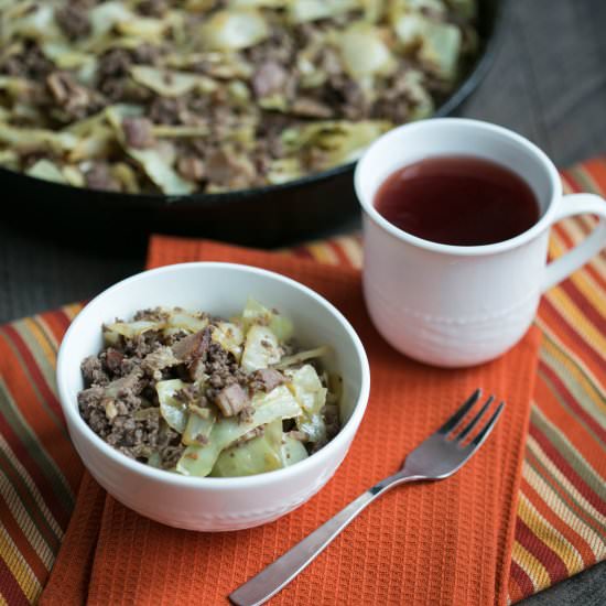 Cabbage Stir Fry Skillet Dish