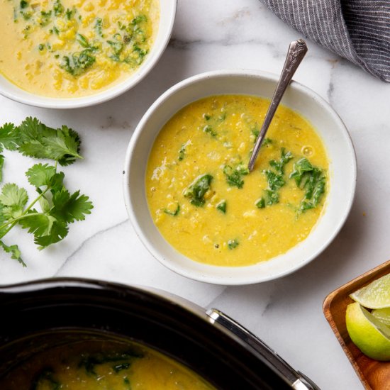 Curried Red Lentil Soup (Vegan)