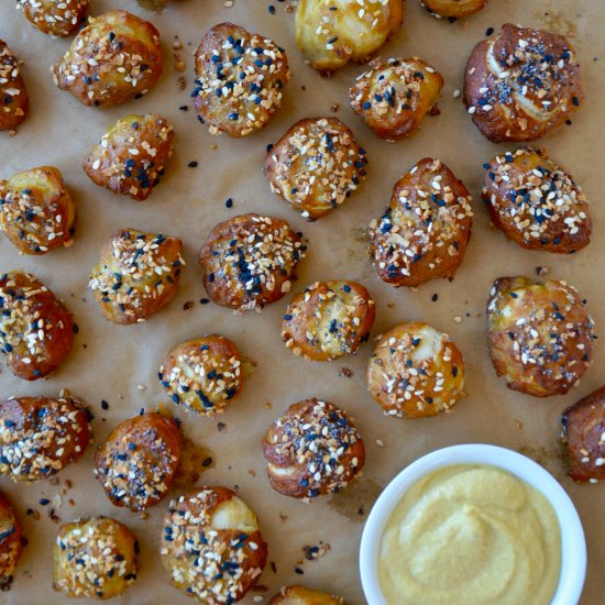 Easy Pizza Dough Soft Pretzel Bites