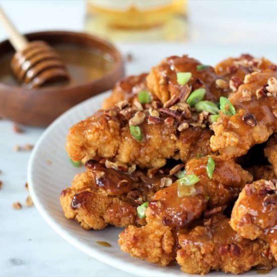 Honey Dijon Whiskey Chicken Strips