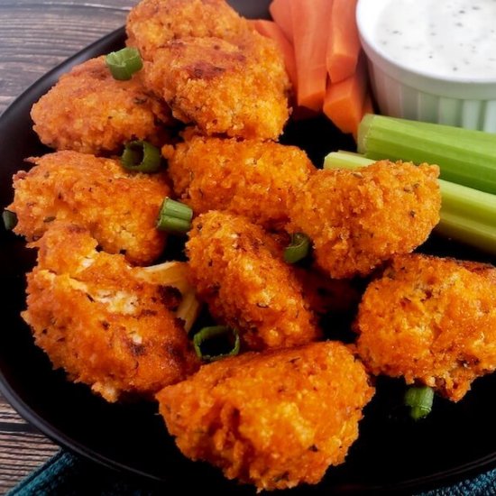 Baked Buffalo Cauliflower wings