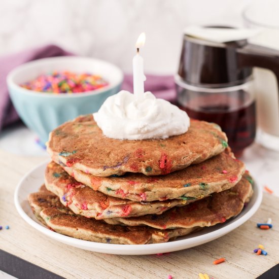 Healthy Funfetti Pancakes