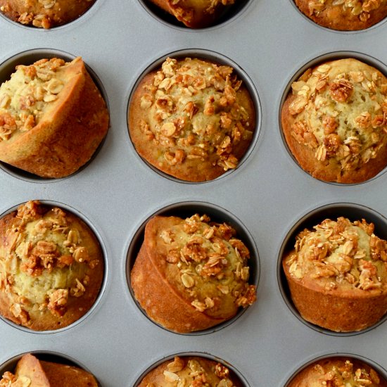 Banana Granola Muffins