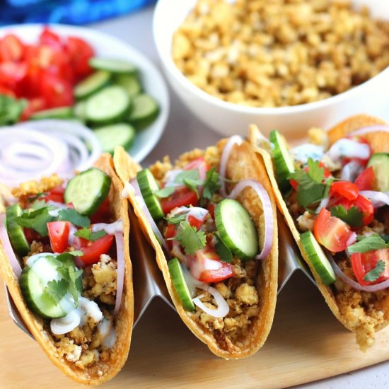 Mediterranean Tofu Tacos