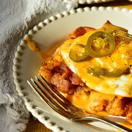 Tater Tot Breakfast Sandwich