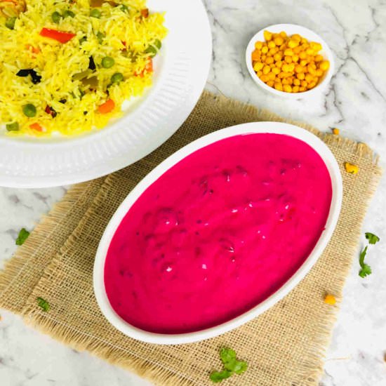 Beetroot raita