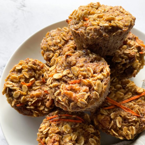 Carrot Cake Baked Oatmeal Cups