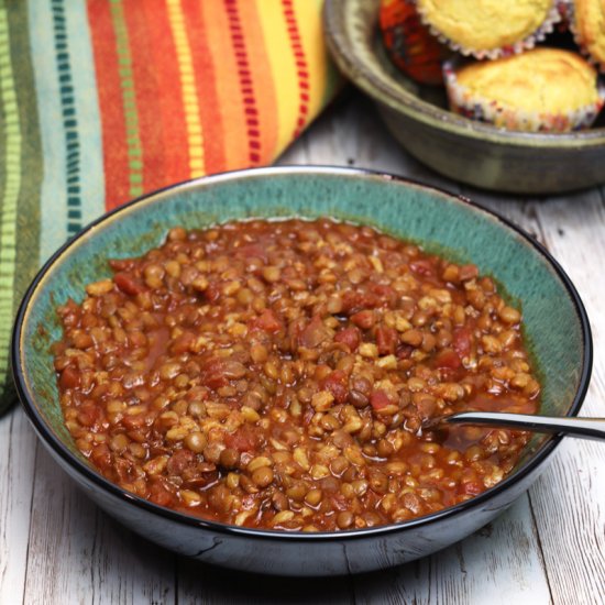 Lentil Chili with Farro