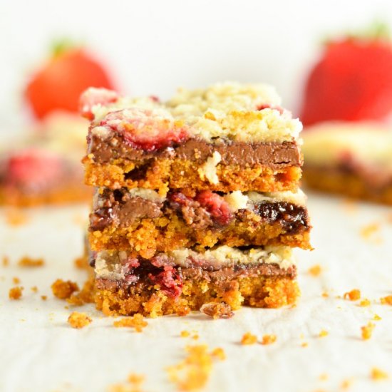 Strawberry Nutella Bars