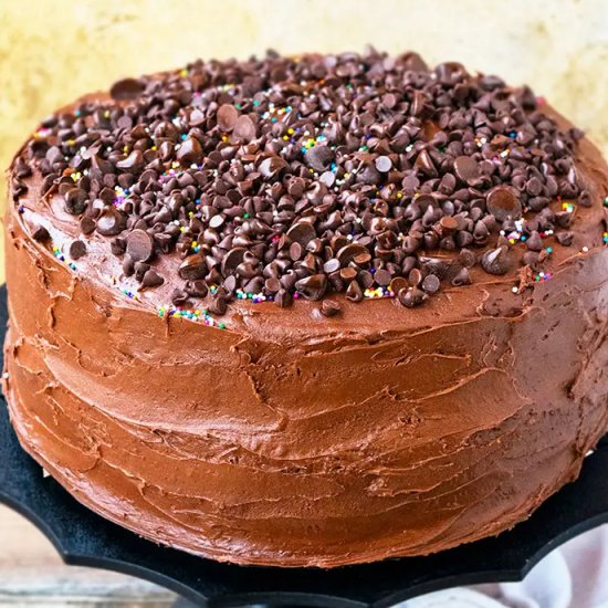 Moist Triple Chocolate Cake