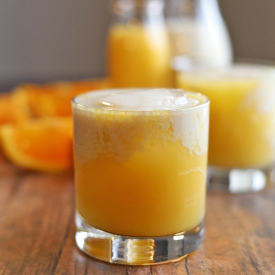 Orange creamsicle cocktail