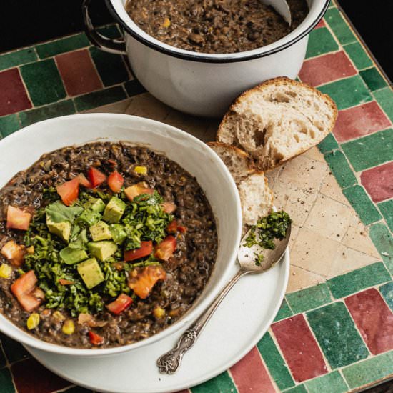 Fuss-Free Spicy Black Bean Soup