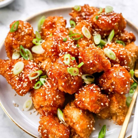 Sweet and Sour Buffalo Cauliflower