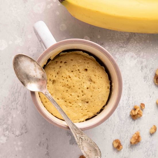 Banana bread mug cake