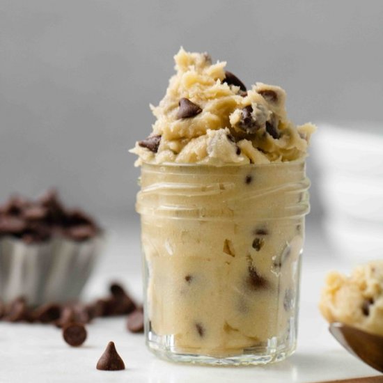 Edible cookie dough for one