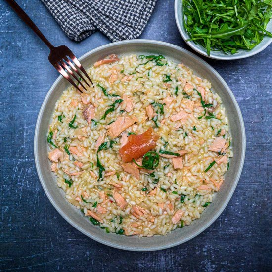 Smoked Salmon and Rocket Risotto