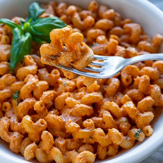 Vegan Roasted Red Pepper Pasta