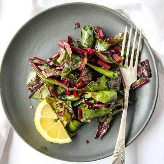 Sautéed Beet Greens