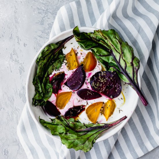 roasted beets with labneh