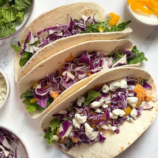 Buffalo Cauliflower Tacos