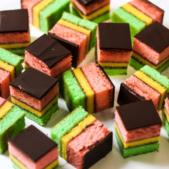 Rainbow Cookies (nut free)