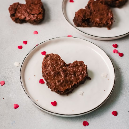 Heart-Shaped Brownies