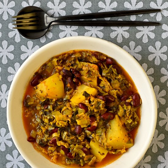 Persian-style bean and herb stew