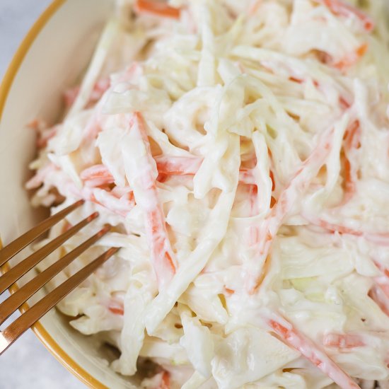 Homemade Coleslaw Salad