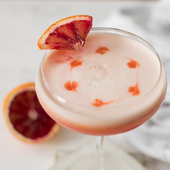 Blood Orange Bourbon Sour