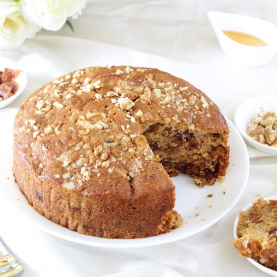 Dates and Walnut Cake Recipe