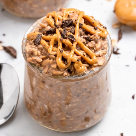 Peanut Butter Cup Overnight Oats