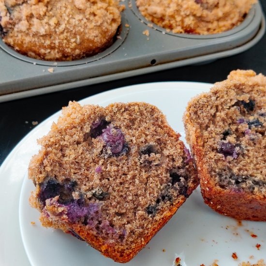 Eggless Whole Wheat Millet Muffins