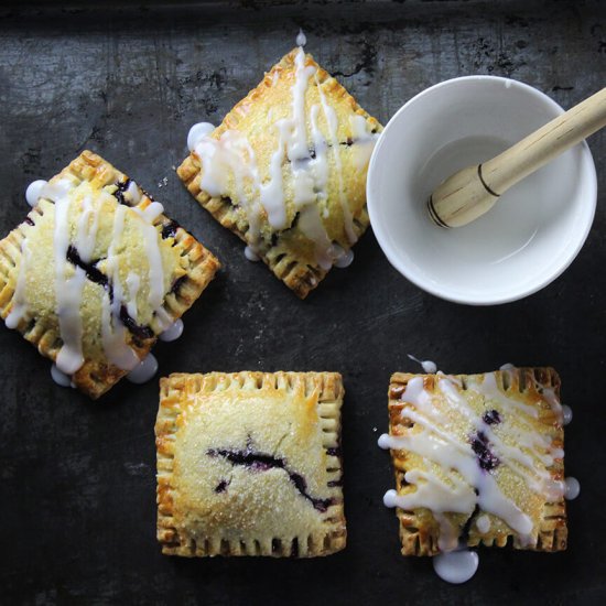 Homemade blueberry pop tarts