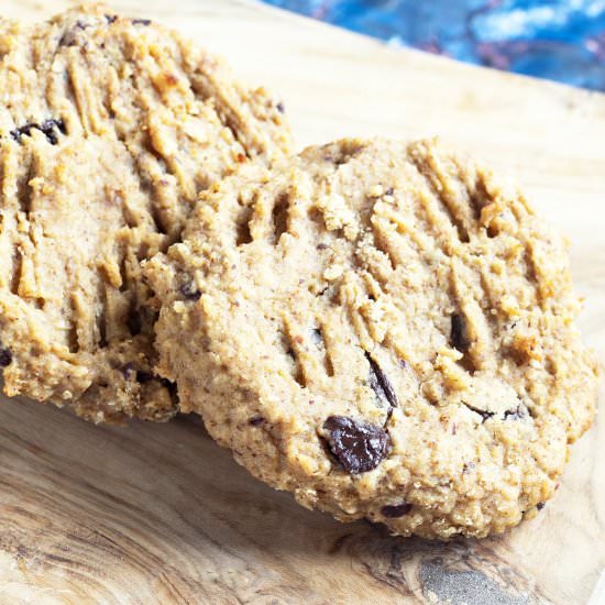 Chocolate chip chickpea cookies