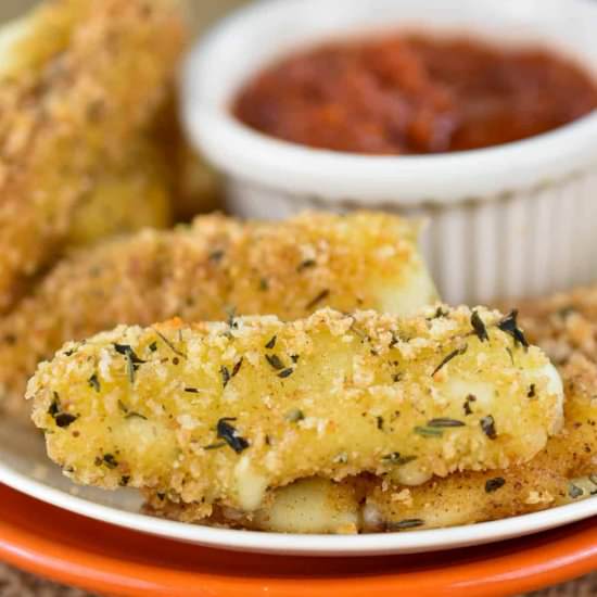 Baked Mozzarella Sticks