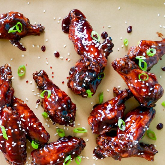 Crispy Baked Asian Chicken Wings