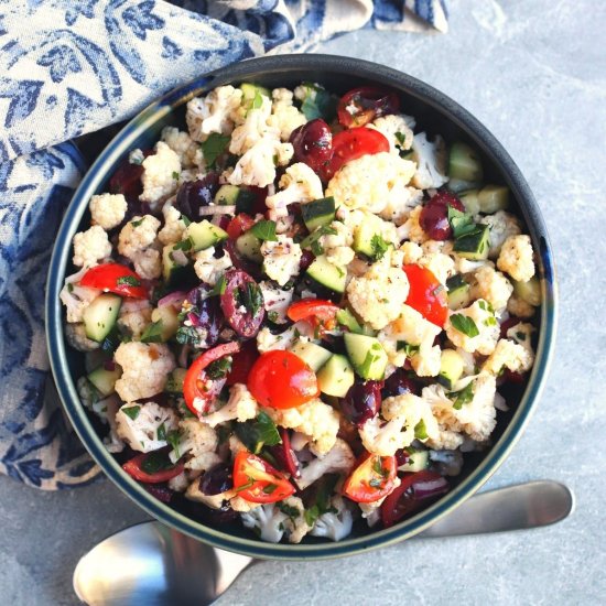 Mediterranean Cauliflower Salad