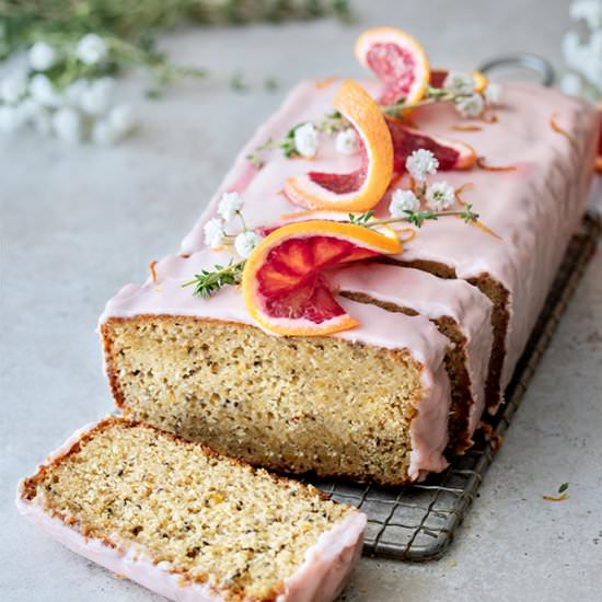 Blood Orange and Thyme Yogurt Cake